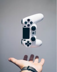 hand throwing joystick